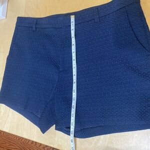 Banana Republic Hampton Fit Blue patterned design Dress Shorts size 14